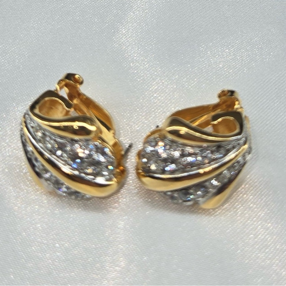 Elegant Gold and Silver Women's Earrings